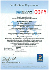ISO14001 Accredited (English)