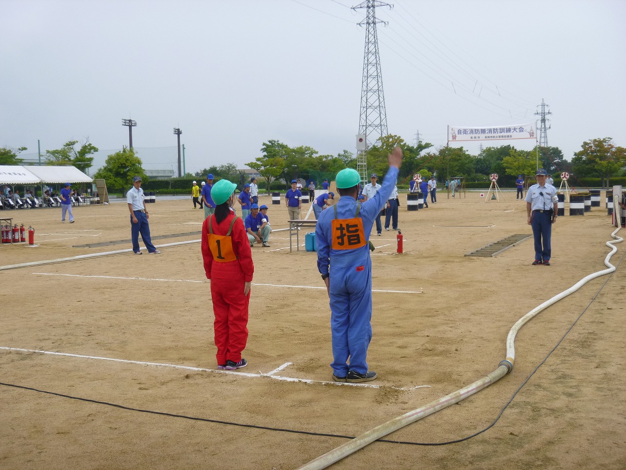 自衛消防隊消防訓練大会に参加しました