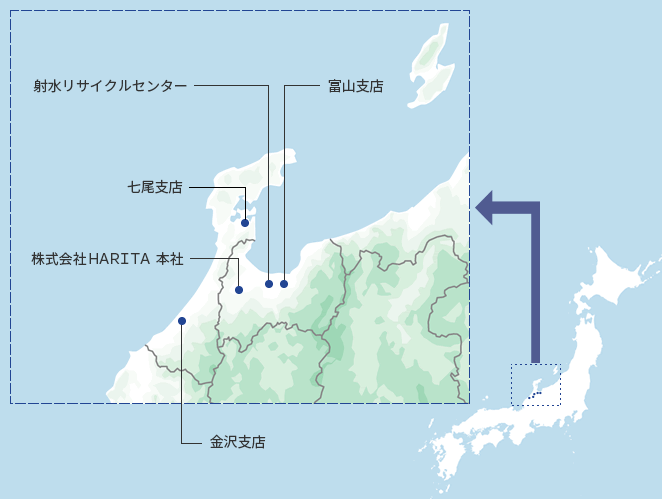 株式会社ＨＡＲＩＴＡ北陸マップ